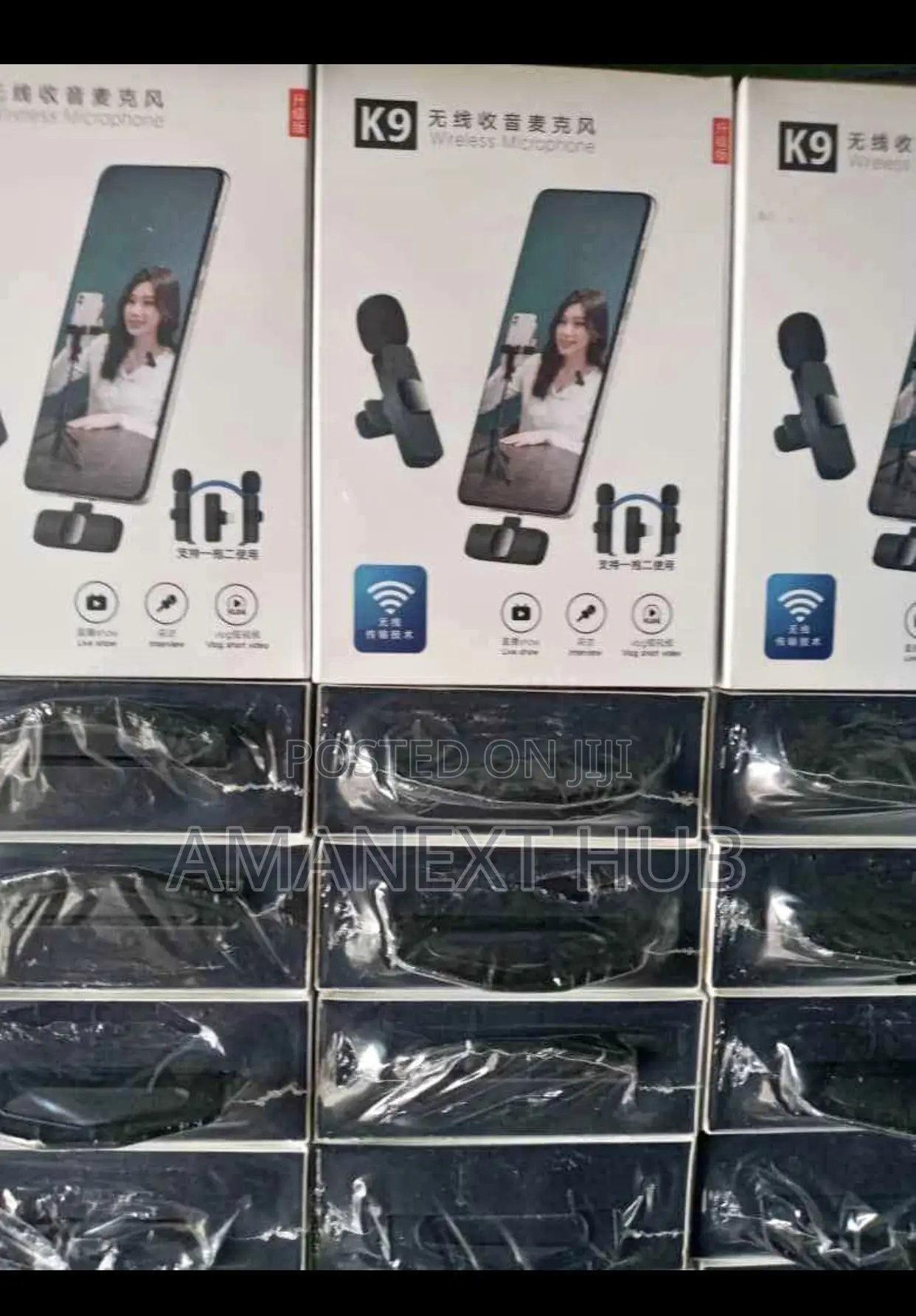 Dual Wireless Mic With (iPhone Type C and Android Mouth)