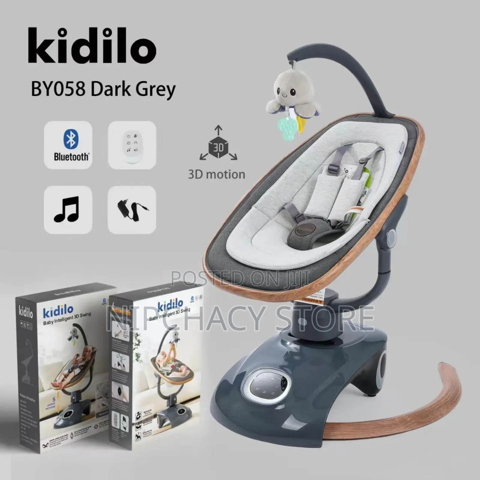 Kidilo 3d Baby Super Electric Bouncing Swing