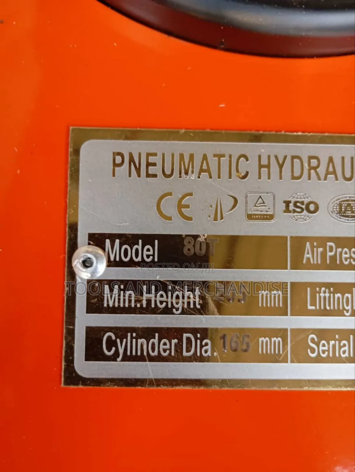 Pneumatic Hydraulic Floor Jack 80 Ton