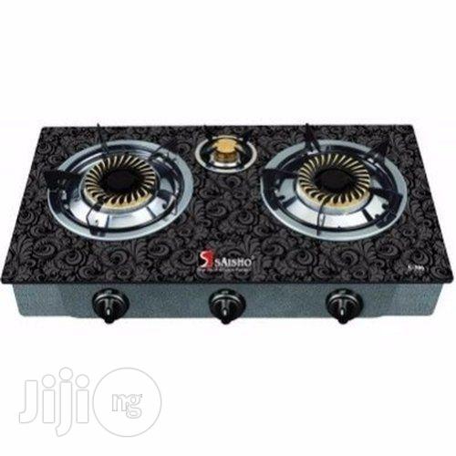 3 Burner Gas Cooker 12.5 Kg Cylinder + Gas Re+ Gas Ho Clip
