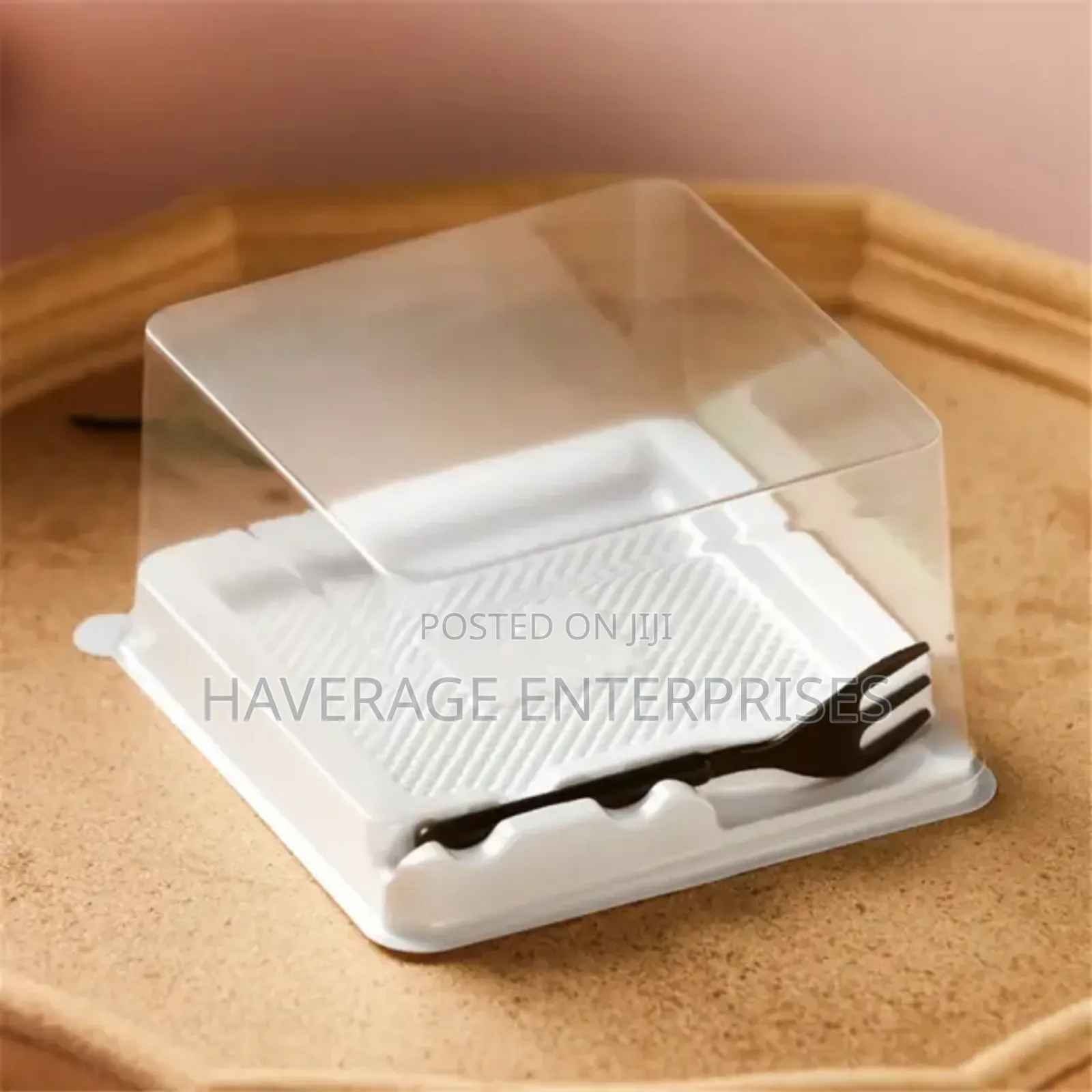 Cake Box With Fork Mousse Pack 200pces