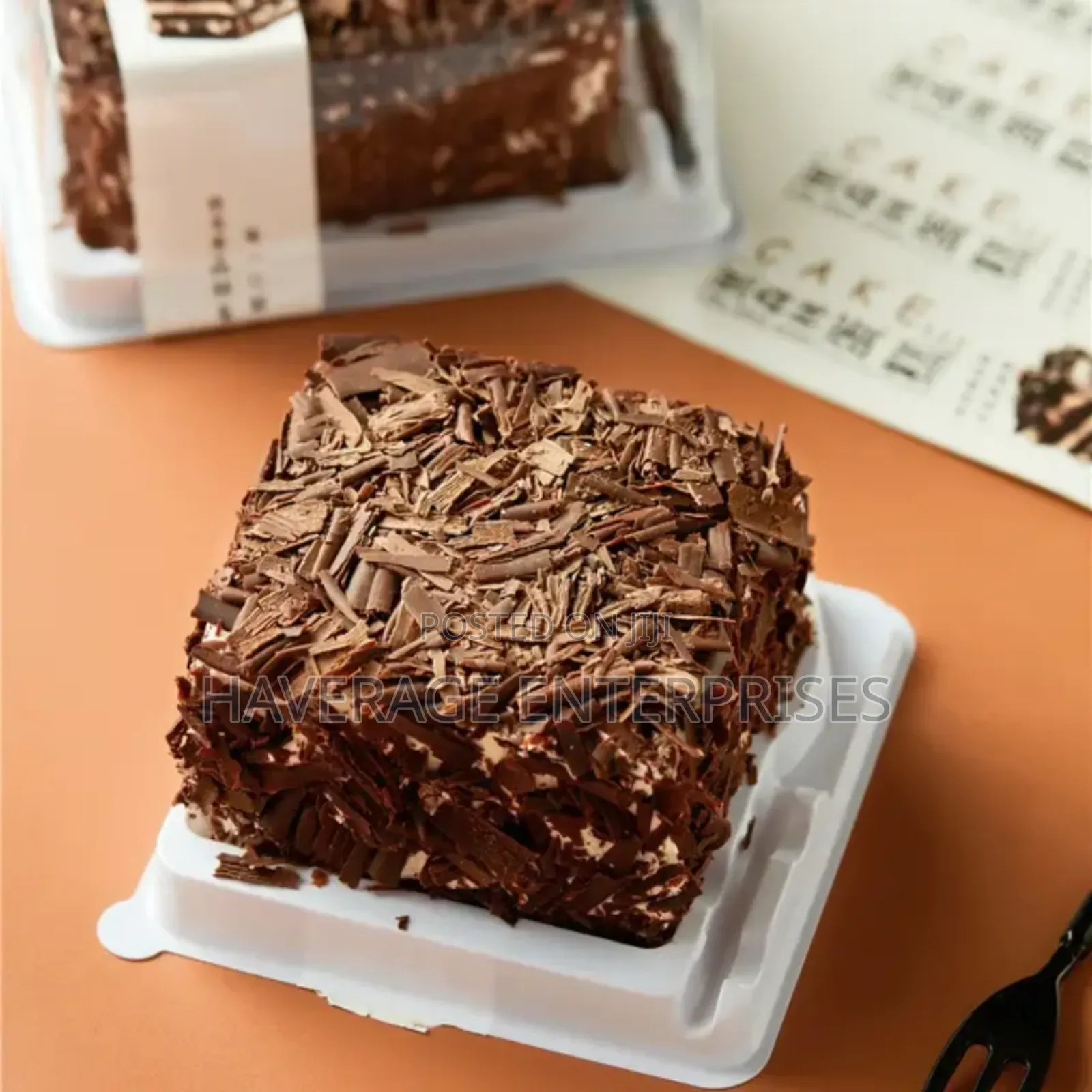 Cake Box With Fork Mousse Pack 200pces