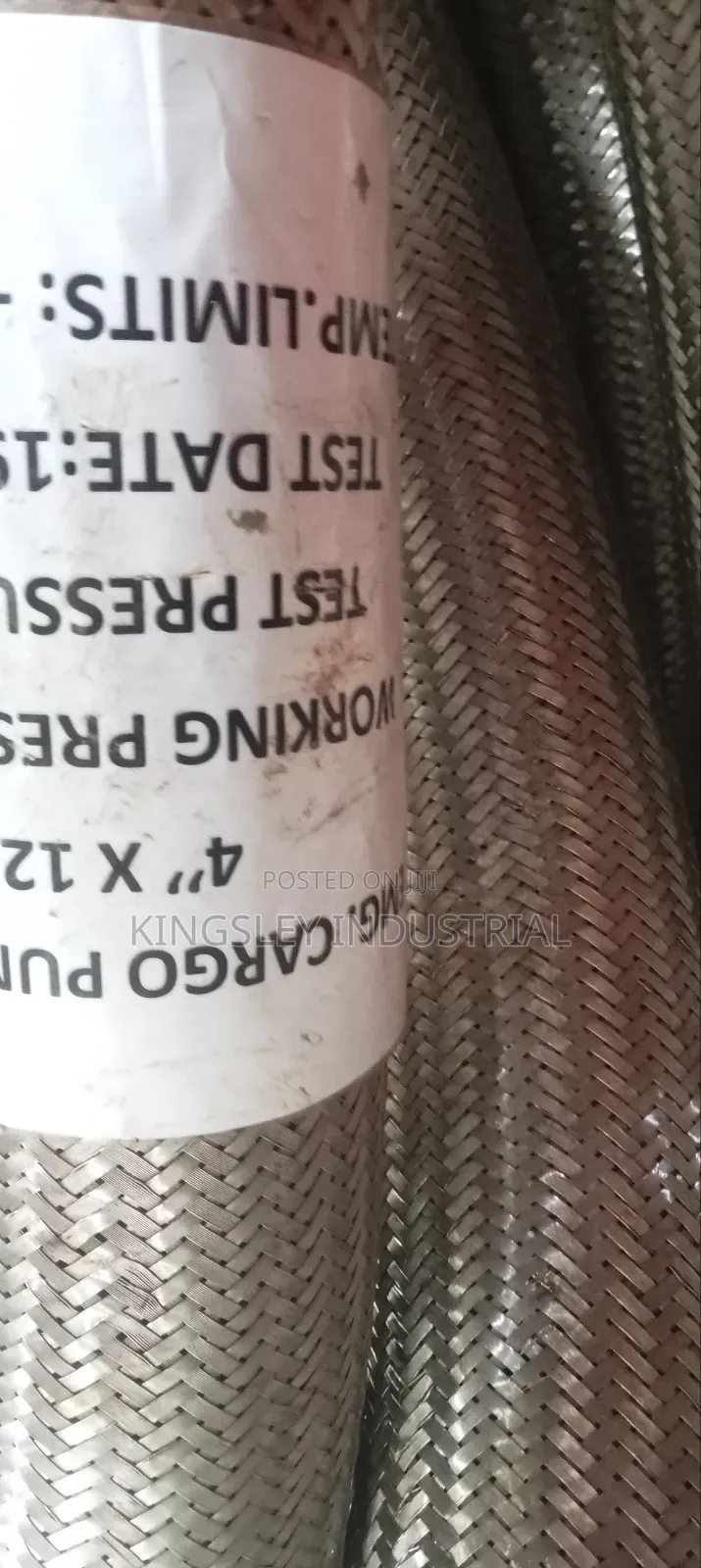 Stainless Steam Hose 4inches Full Roll by 12miters