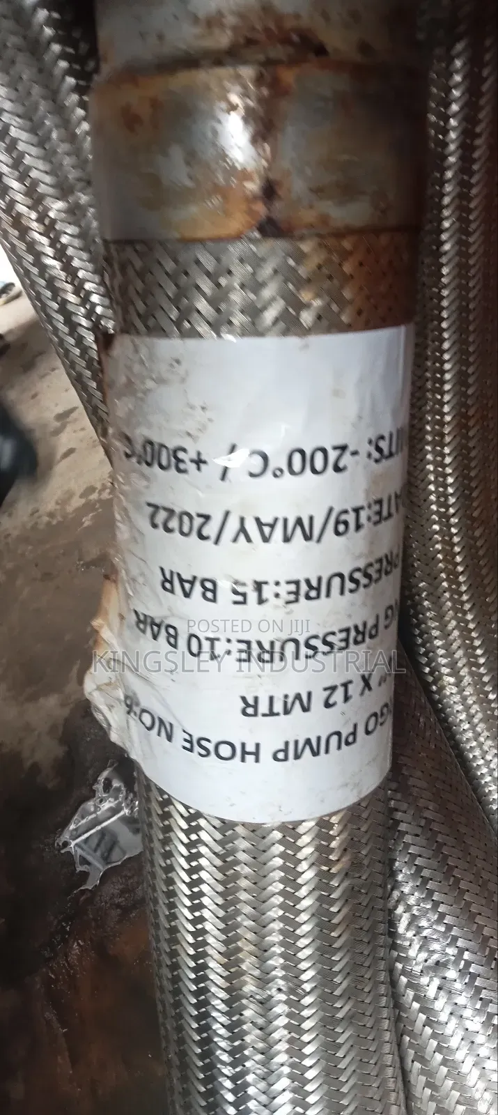Stainless Steam Hose 4inches Full Roll by 12miters