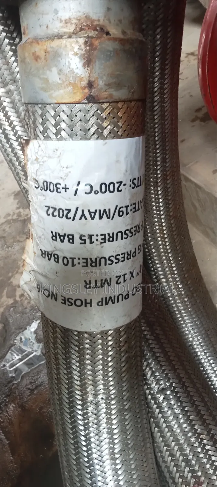 Stainless Steam Hose 4inches Full Roll by 12miters