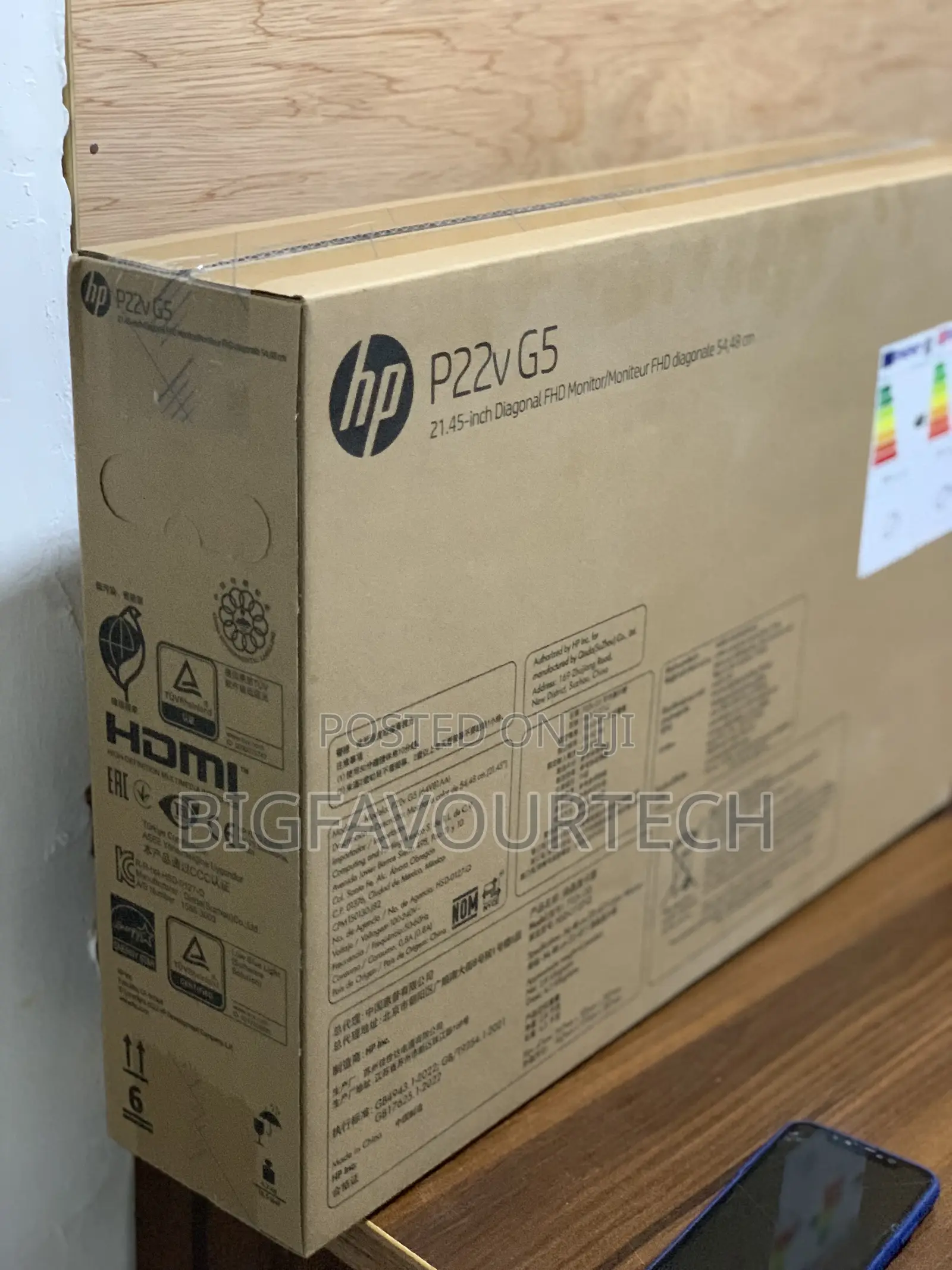 HP P22v G5 FHD Monitor (64v81aa)