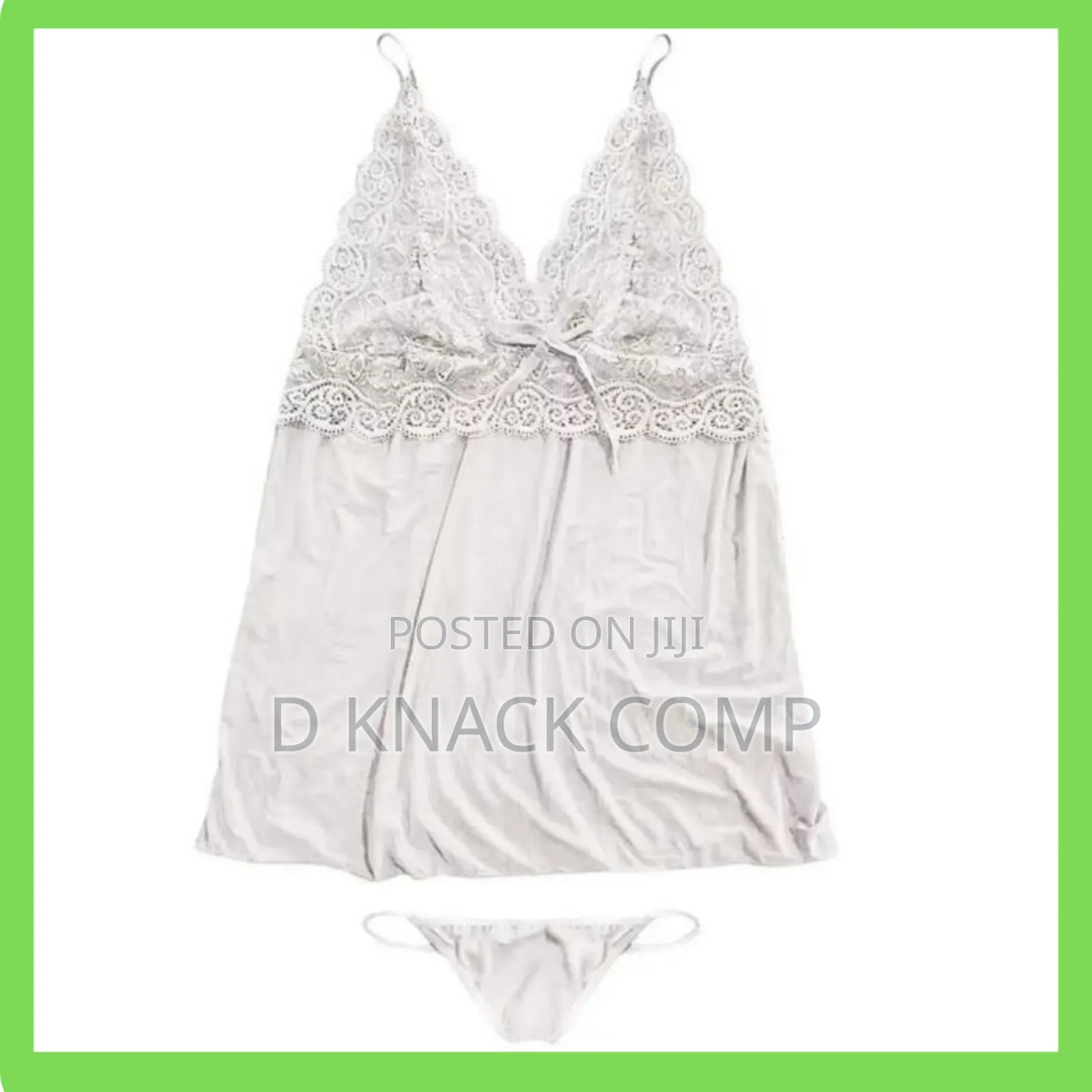 Lingerie Set Bras G-string Sheer Skirt Deep V Bra Bow