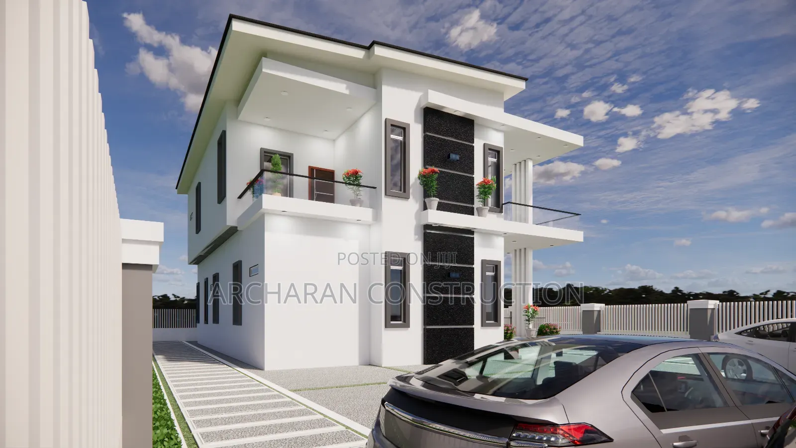Architectural Drawing of 3 Bedroom Duplex at Shomolu
