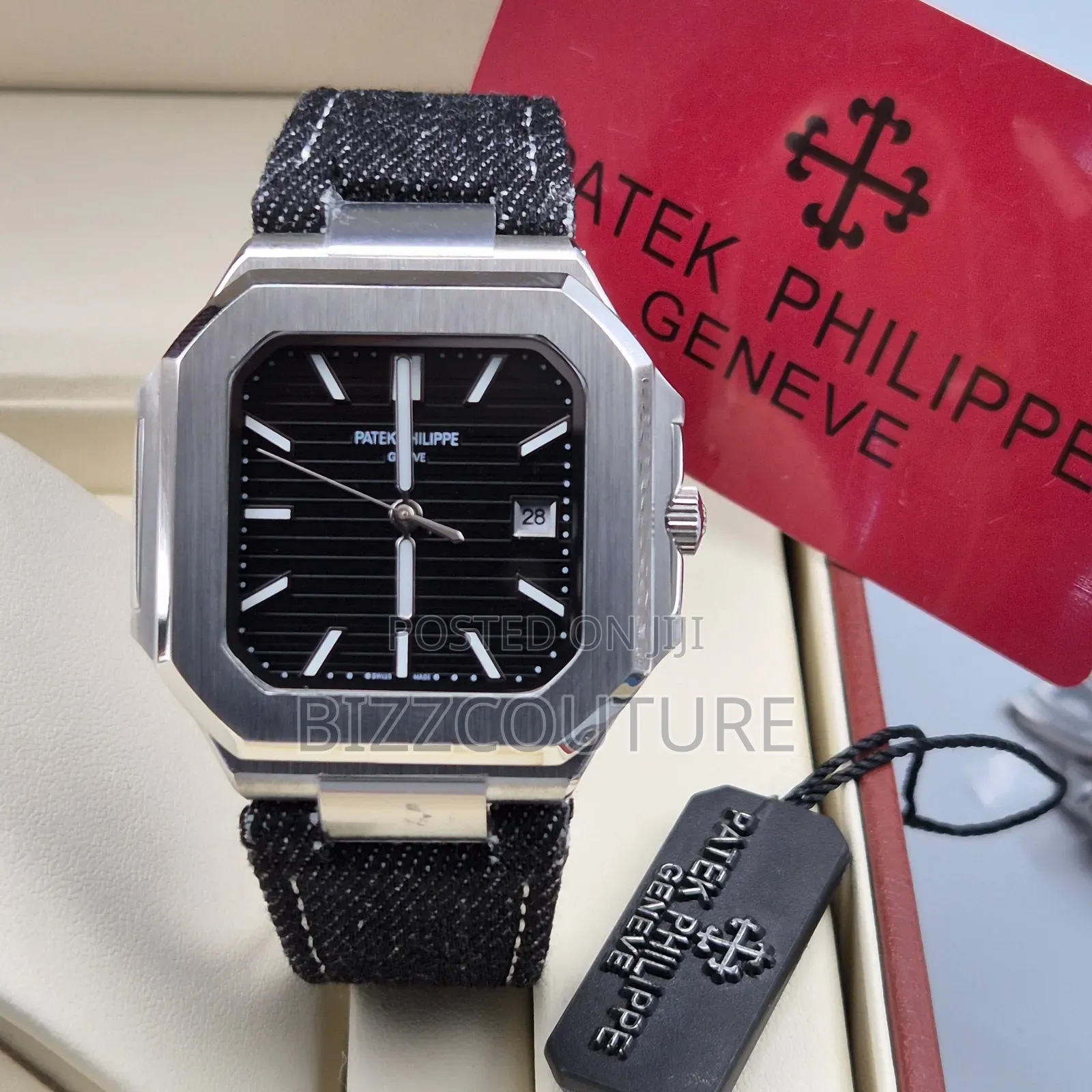 Original Patek Phillippe Faux Leather Strap Watch.