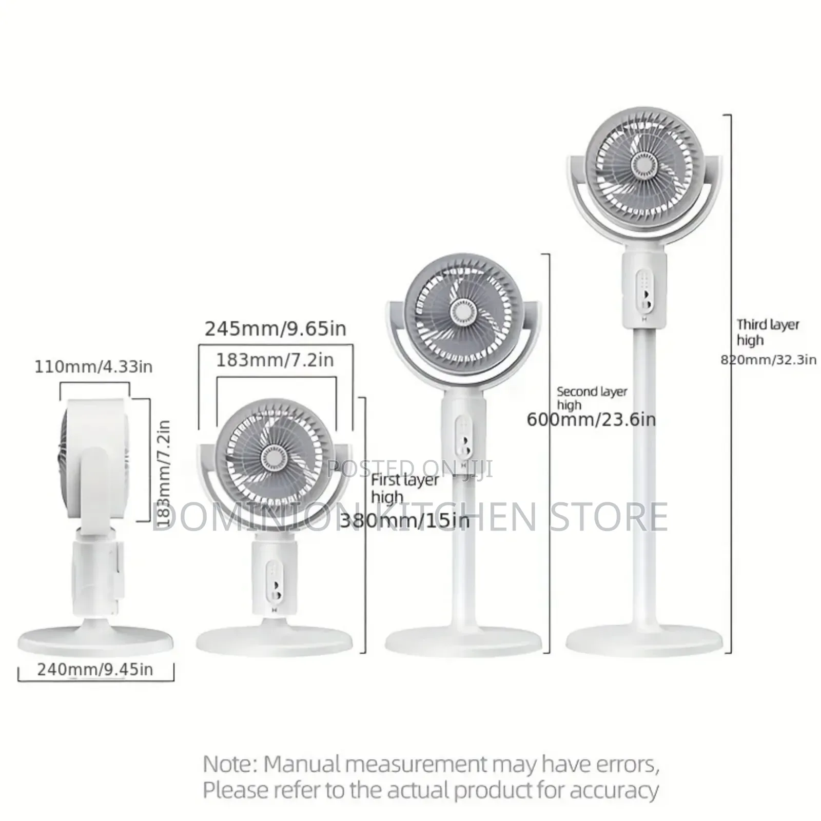 Rechargeable Floor Standing Fan
