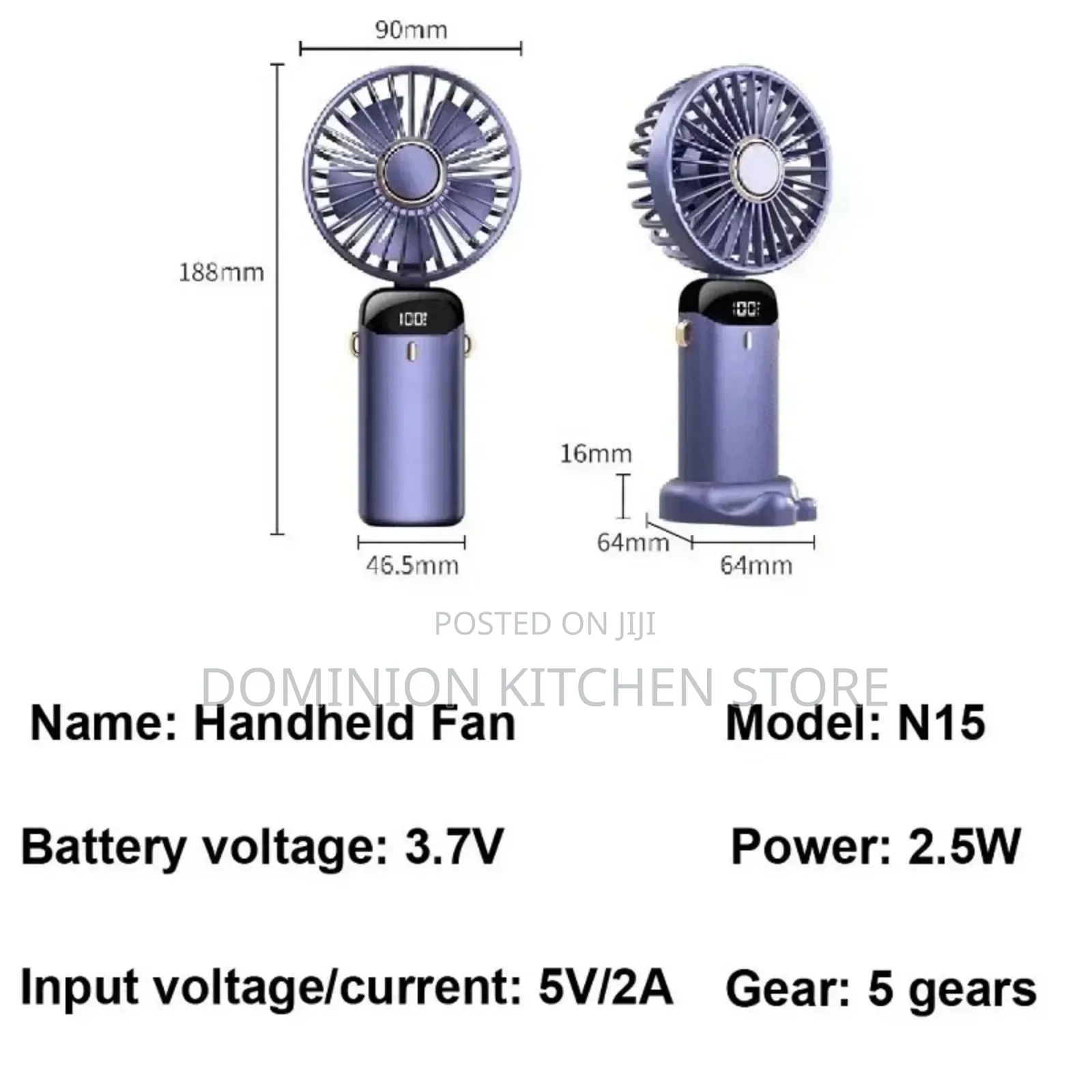 Portable Mini Cooler Rechargeable Fan