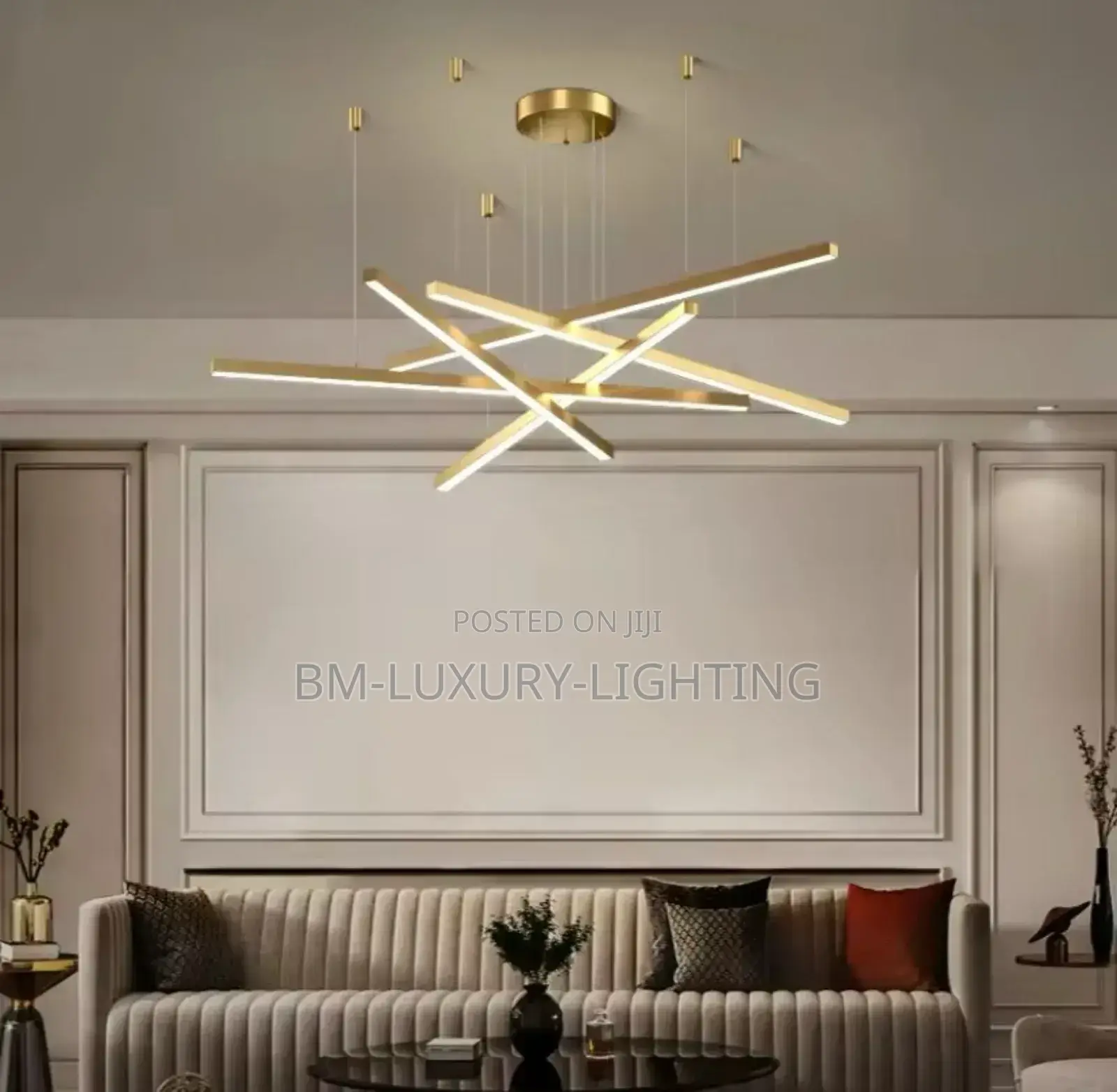 5 Golden Sticks Luxury Chandelier