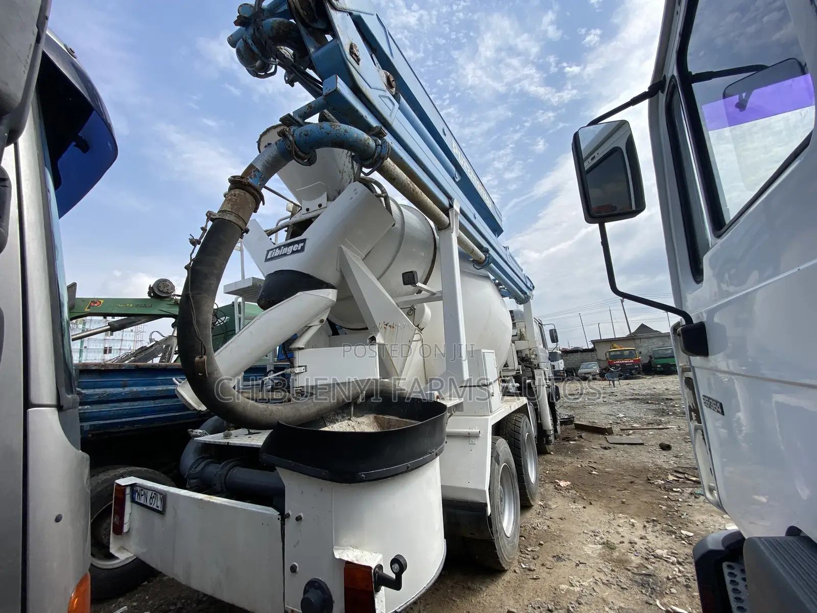 Concrete Mixer + Pump Man Diesel 12tyres (10 Cubics)