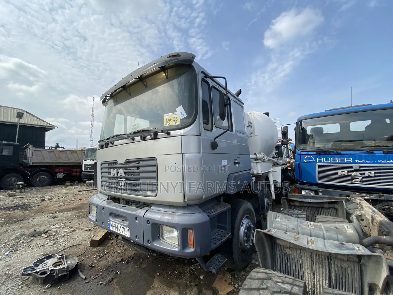 Concrete Mixer + Pump Man Diesel 12tyres (10 Cubics)