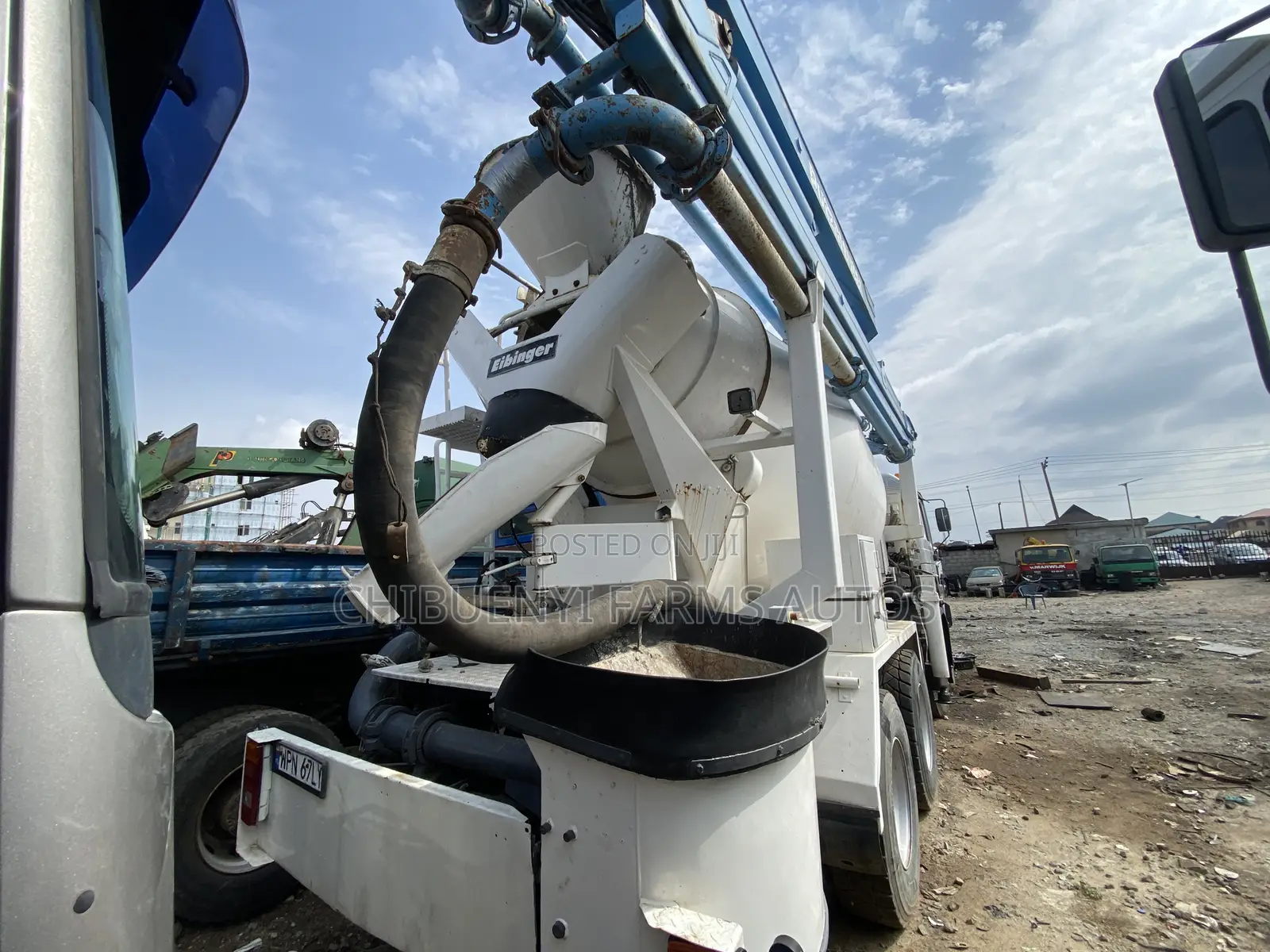 Concrete Mixer + Pump Man Diesel 12tyres (10 Cubics)