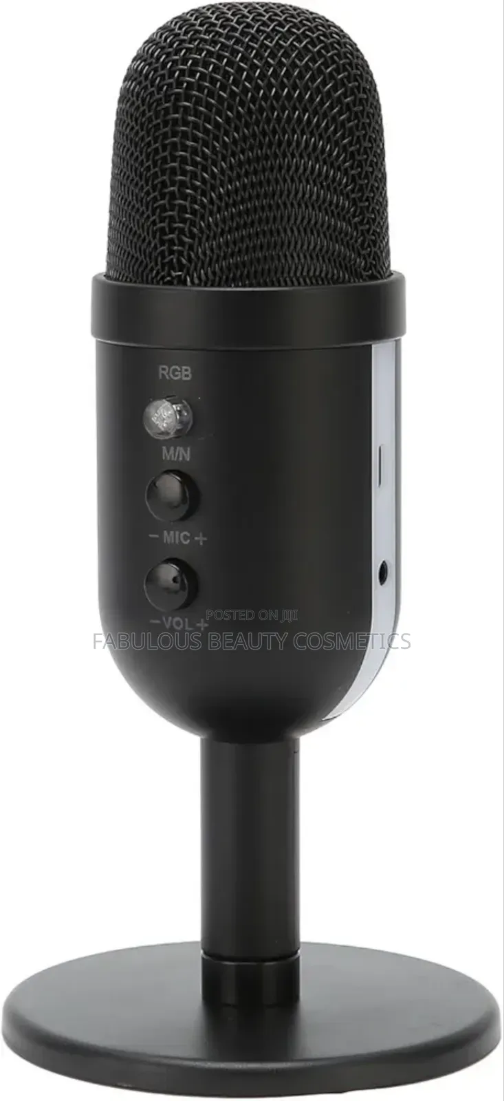 Usb Microphone, 360 Degree Rotatable One Key Noise Reduction