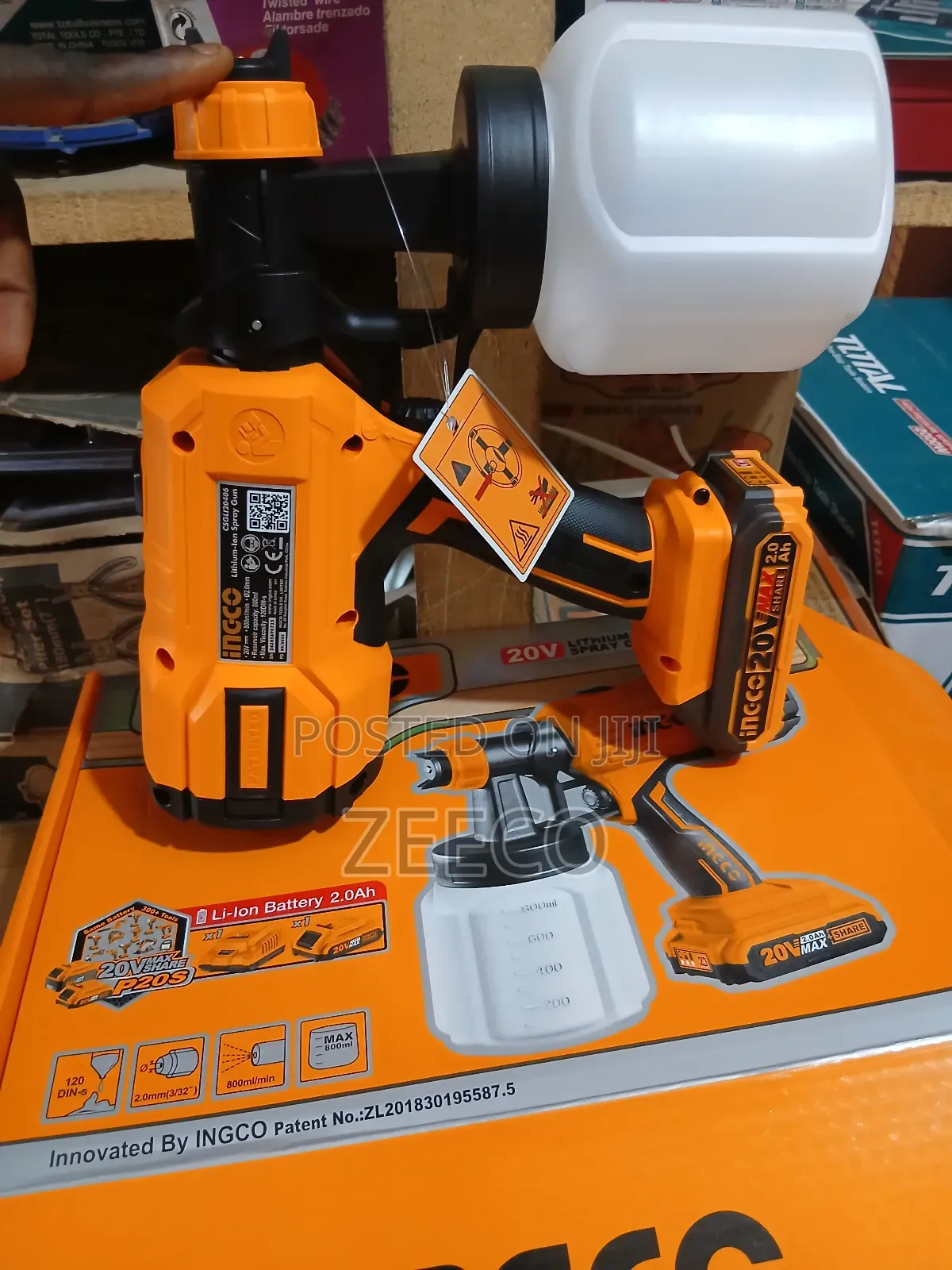 20v Lithium-Lon Spray Gun