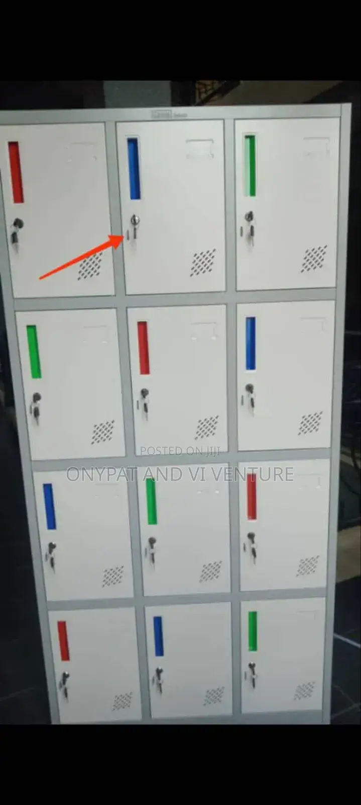 12 Lockers Cabinet With Pad Lock and Key