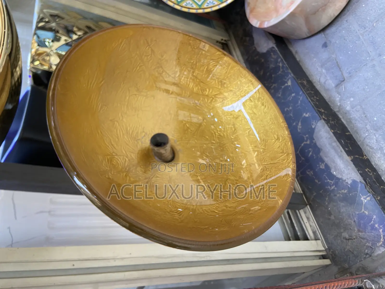 Golden Countertop Basin
