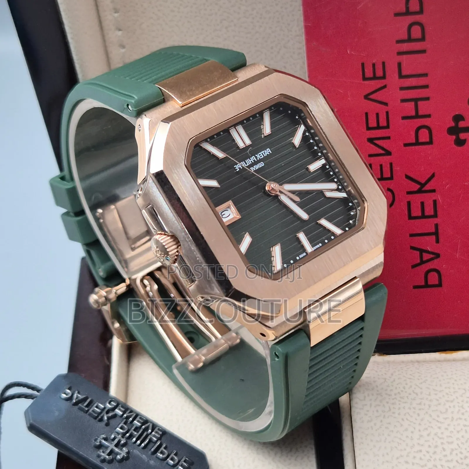 Original Patek Philippe Green Rubber Strap Watch