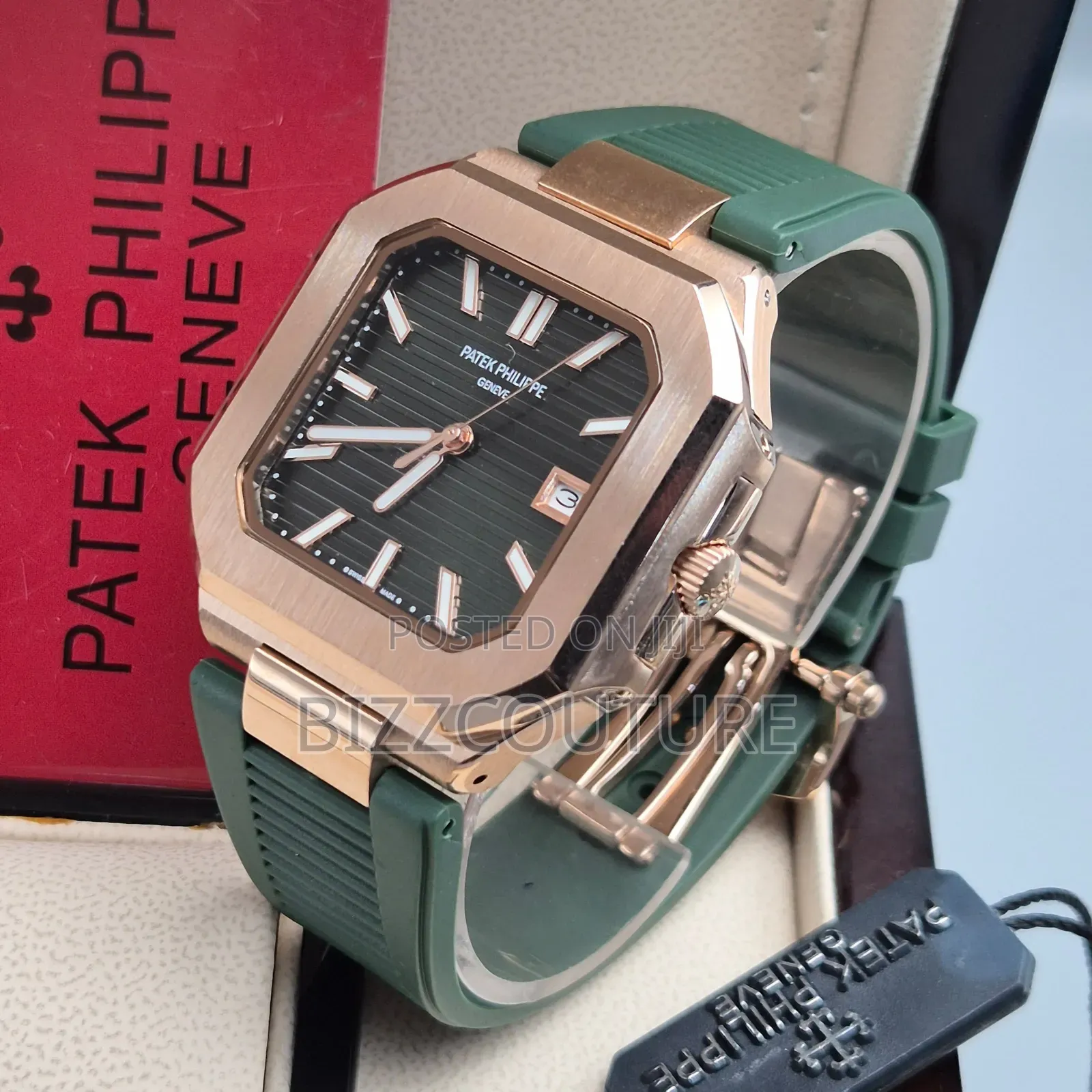 Original Patek Philippe Green Rubber Strap Watch