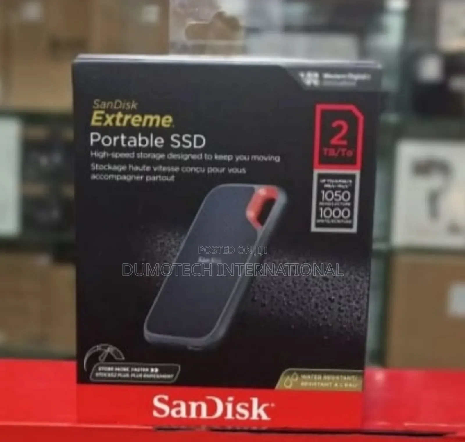 Sandisk Extreme 2tb Portable SSD 1050mbs