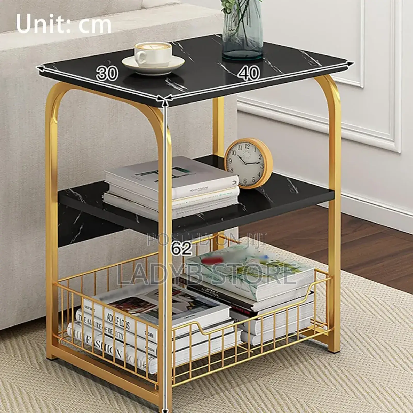 3layers Wooden Top Coffee Side Table