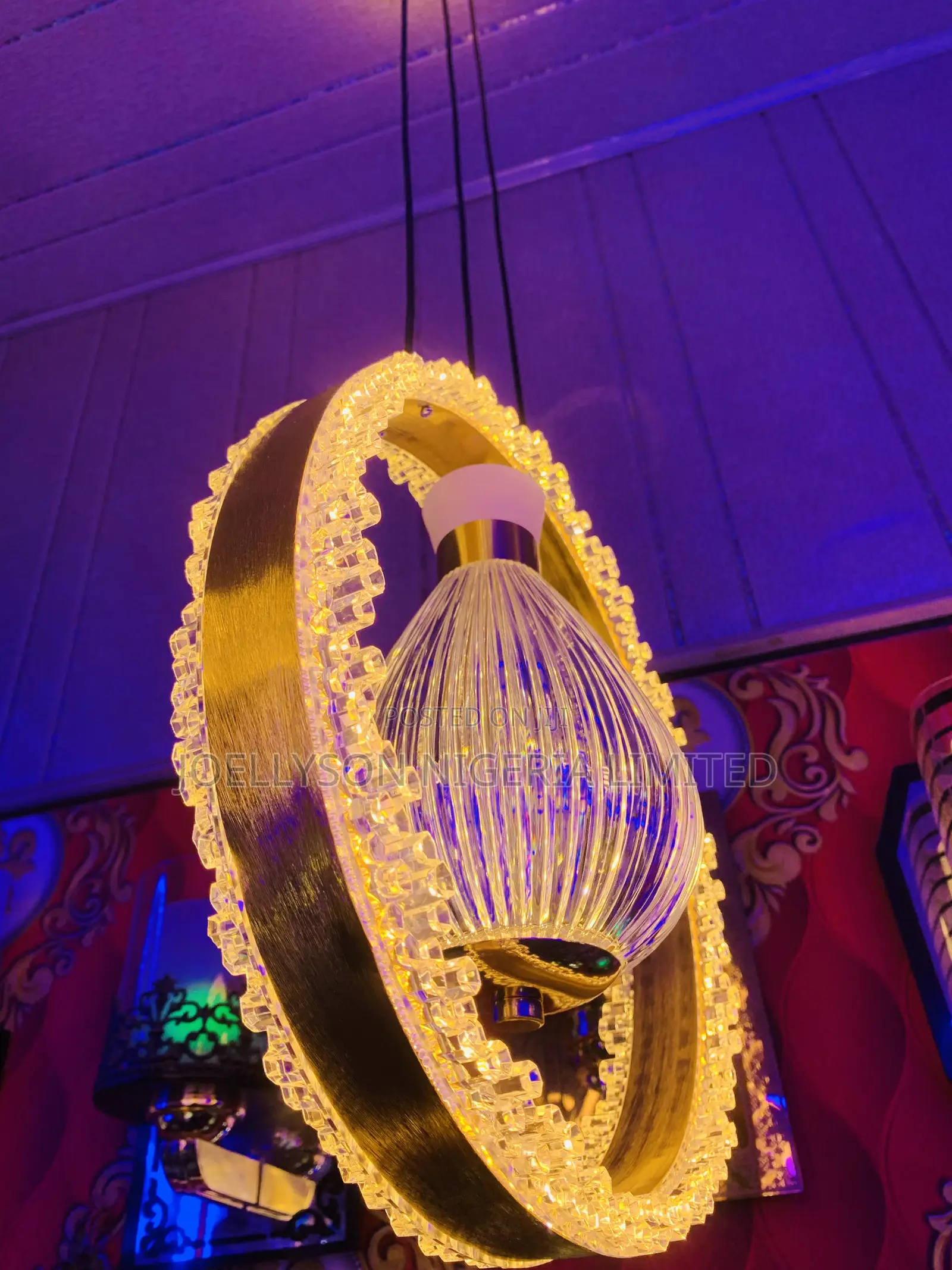 Single Led Chandelier Size 300