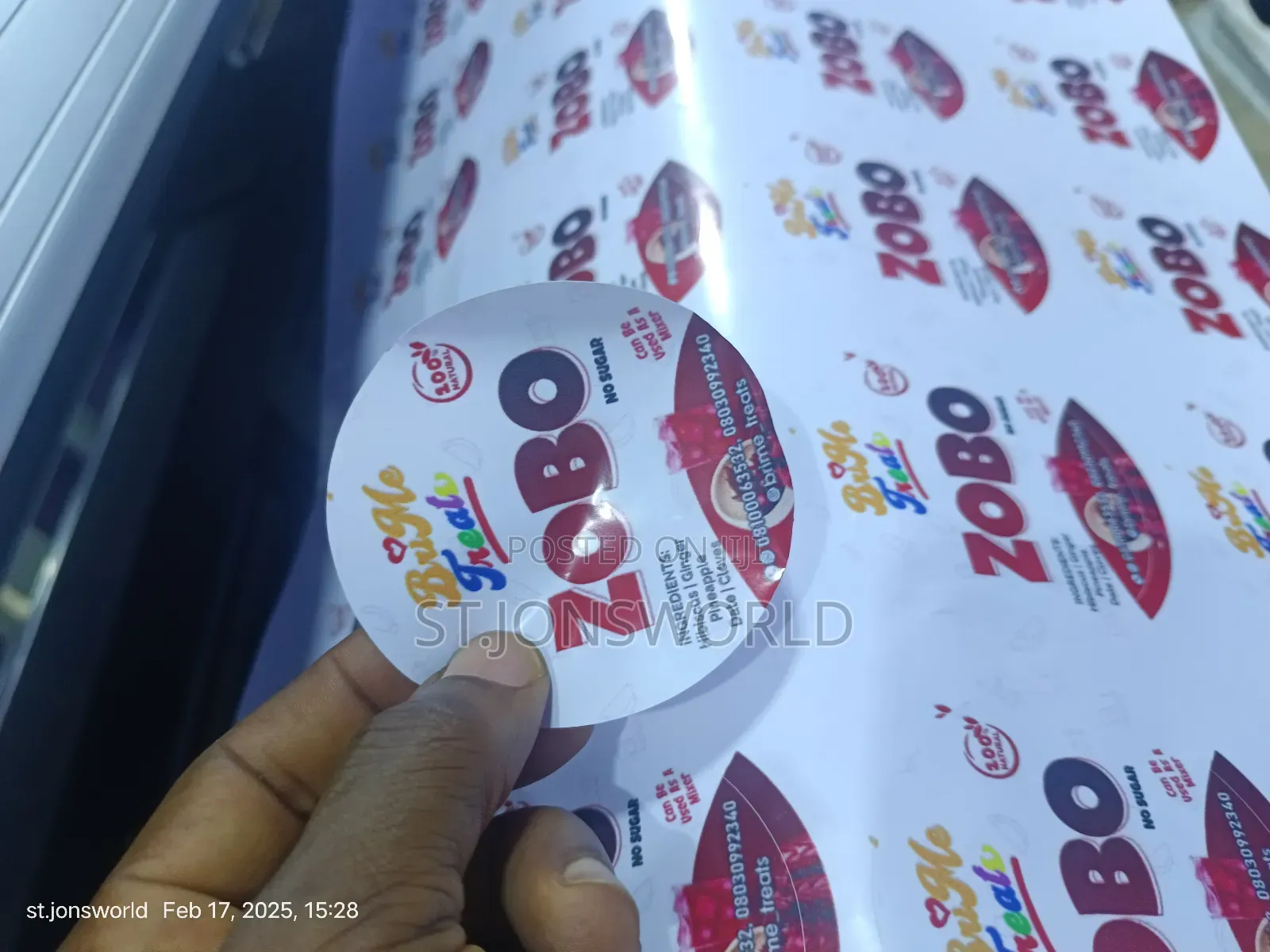 Sticker Labels and Packs