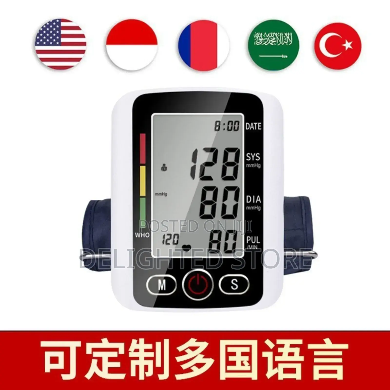 Battery/Electric Operated (Voiced) Blood Pressure Monitor