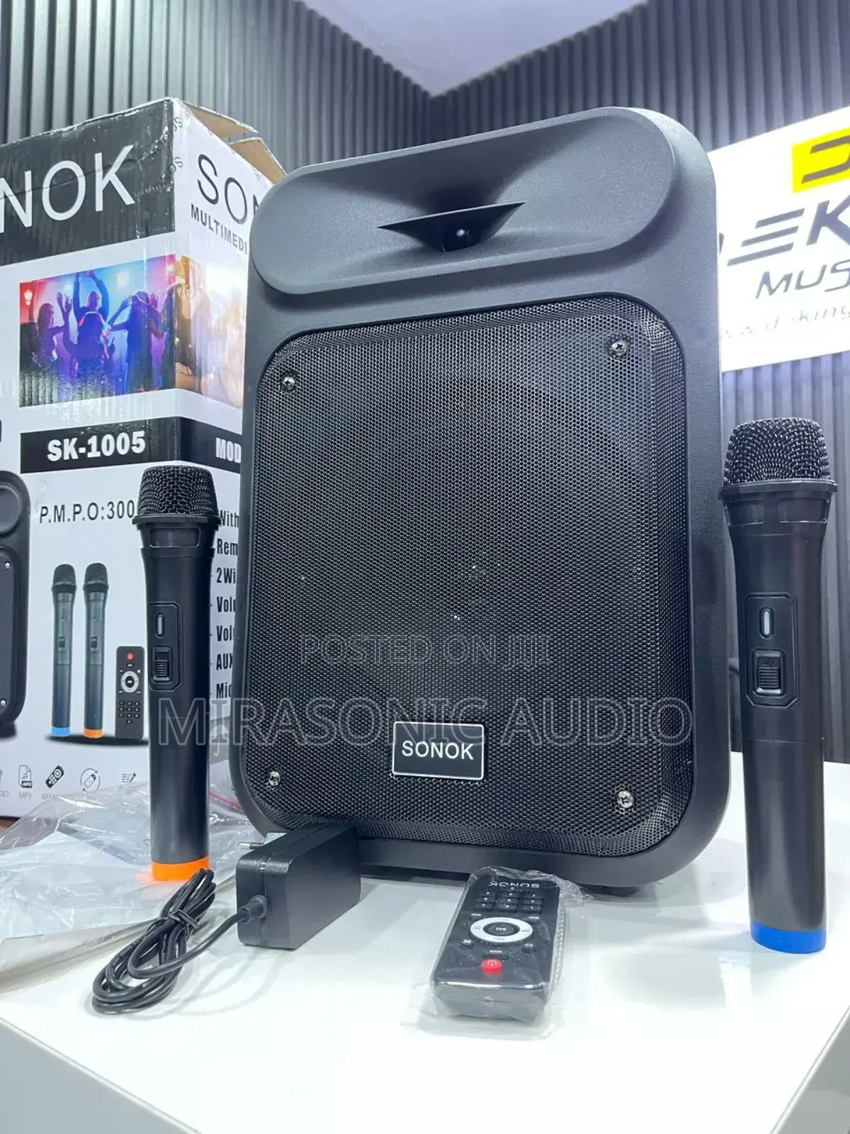 Sonok 10 Inches Two 2 Wireless Microphone Pa System