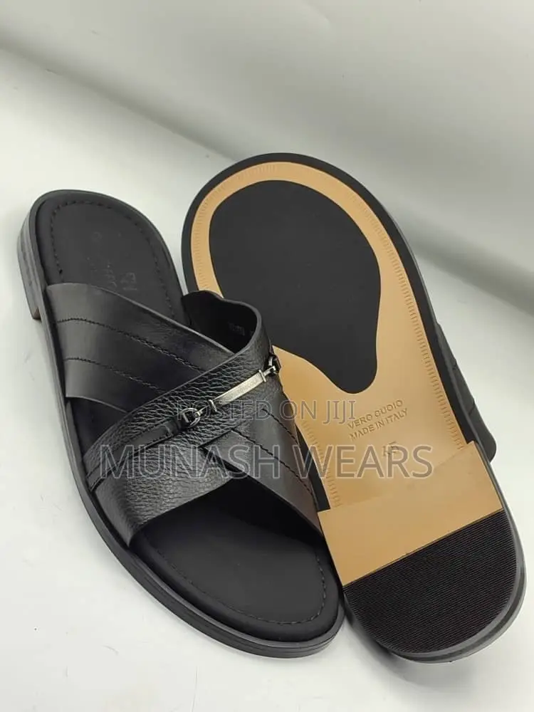 Italian Leather Slipers for Men 40-46,Nationwide Delivery