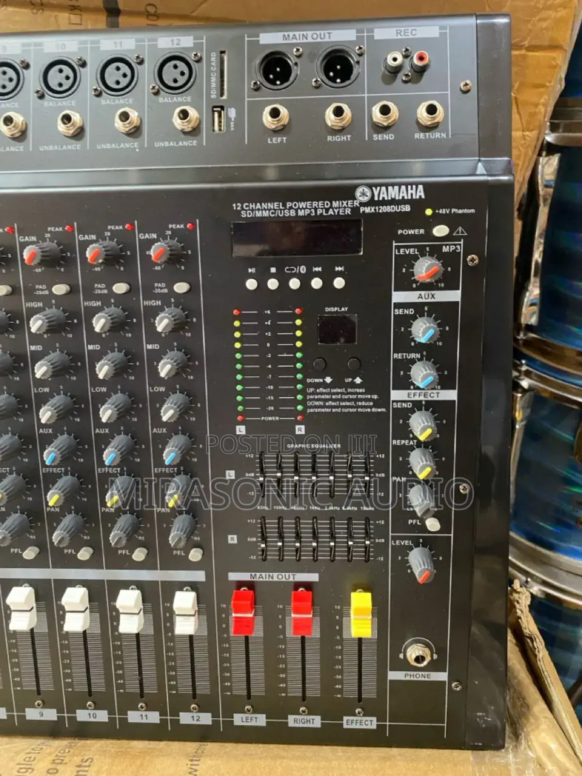 Yamaha 12 Channels Powered Mixer Amplifier Bluetooth/Usb