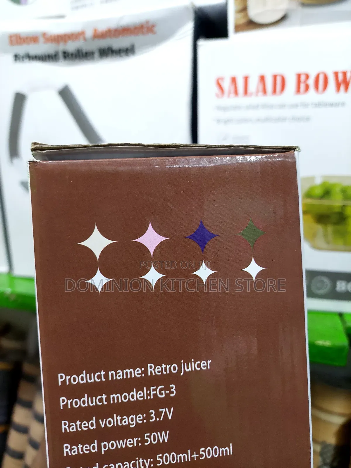 Quality Rechargeable Retro Juice Blender (10 Blades)