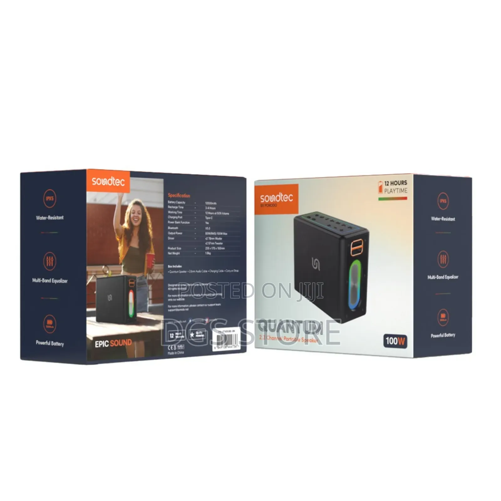 Porodo Soundtec Quantum 2.2 Channel Bluetooth Speaker