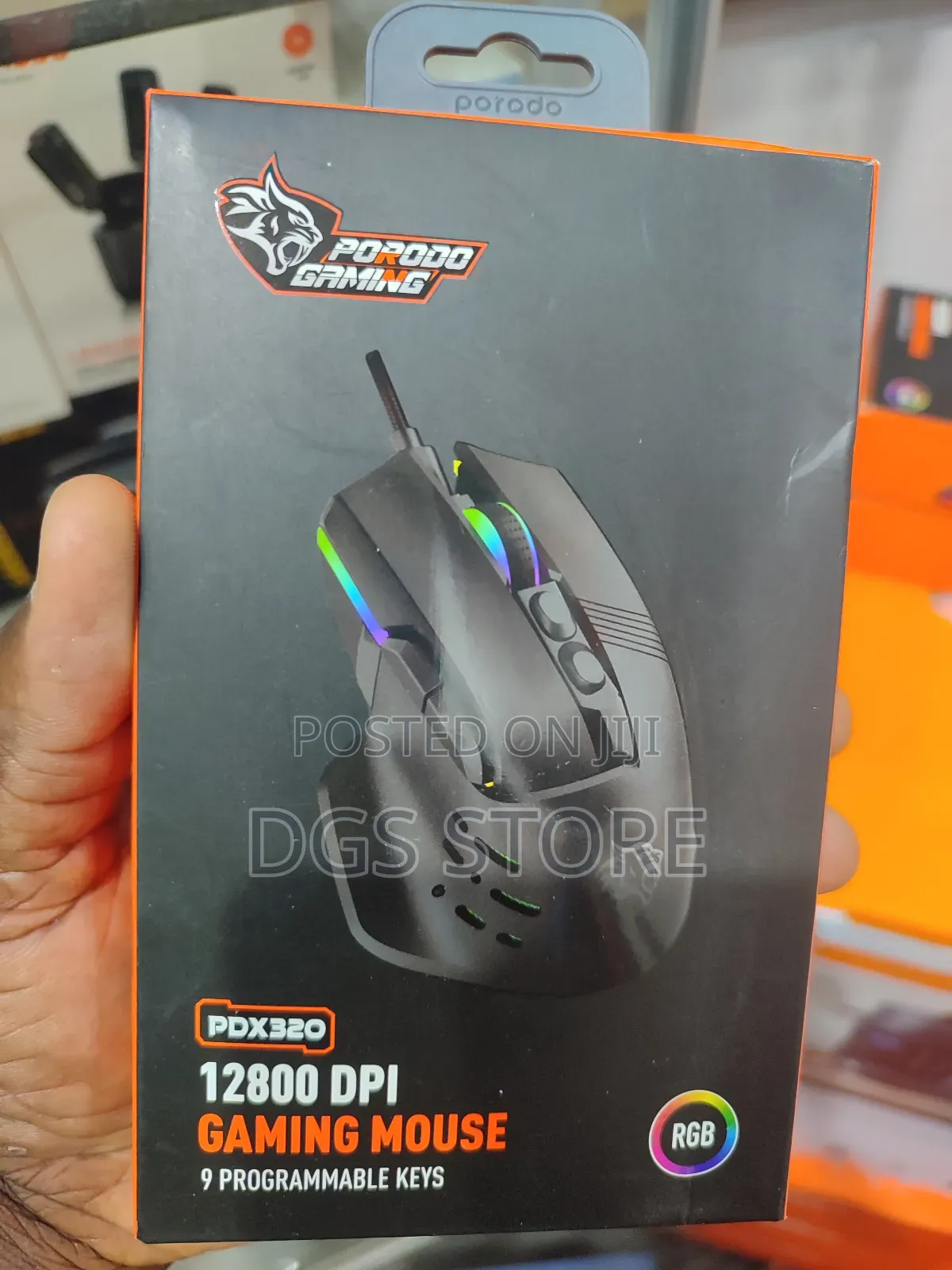 Porodo Pdx320 12800 Dpi Gaming Wired Mouse