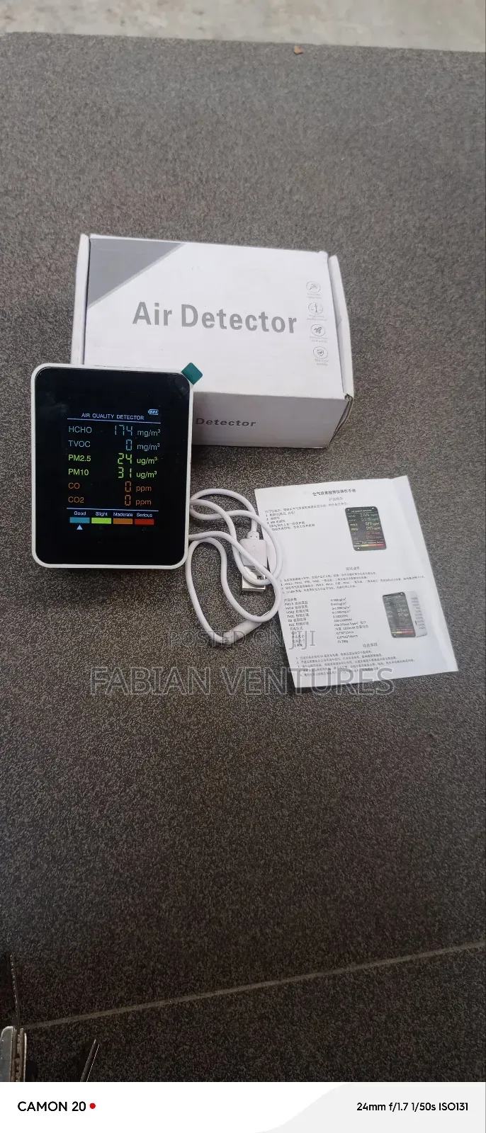 5 in 1 Function: Multifunction Air Quality Monitor