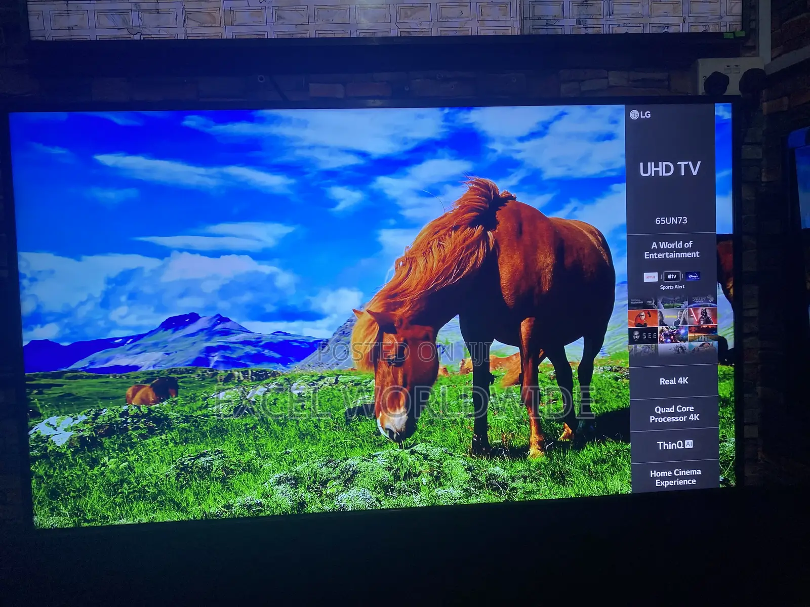 Lg Uhd Tv Un73 Series 65”Inches Active HDR Webos Ai Thinq