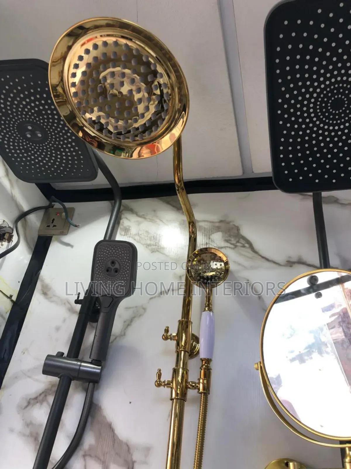 Luxury Golden Standing Shower Mixer 