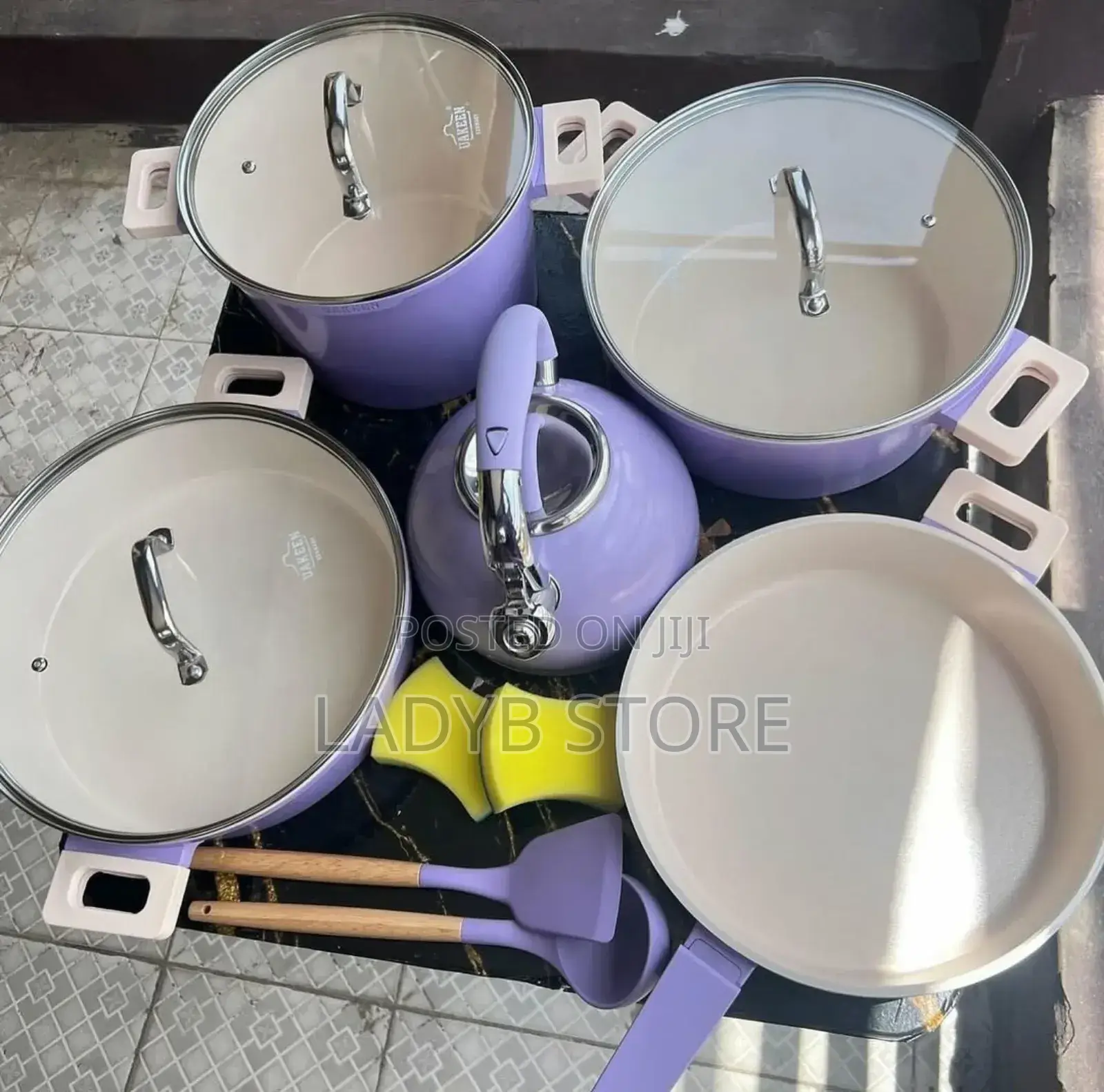 12pcs Uakeen Granite Pot Set