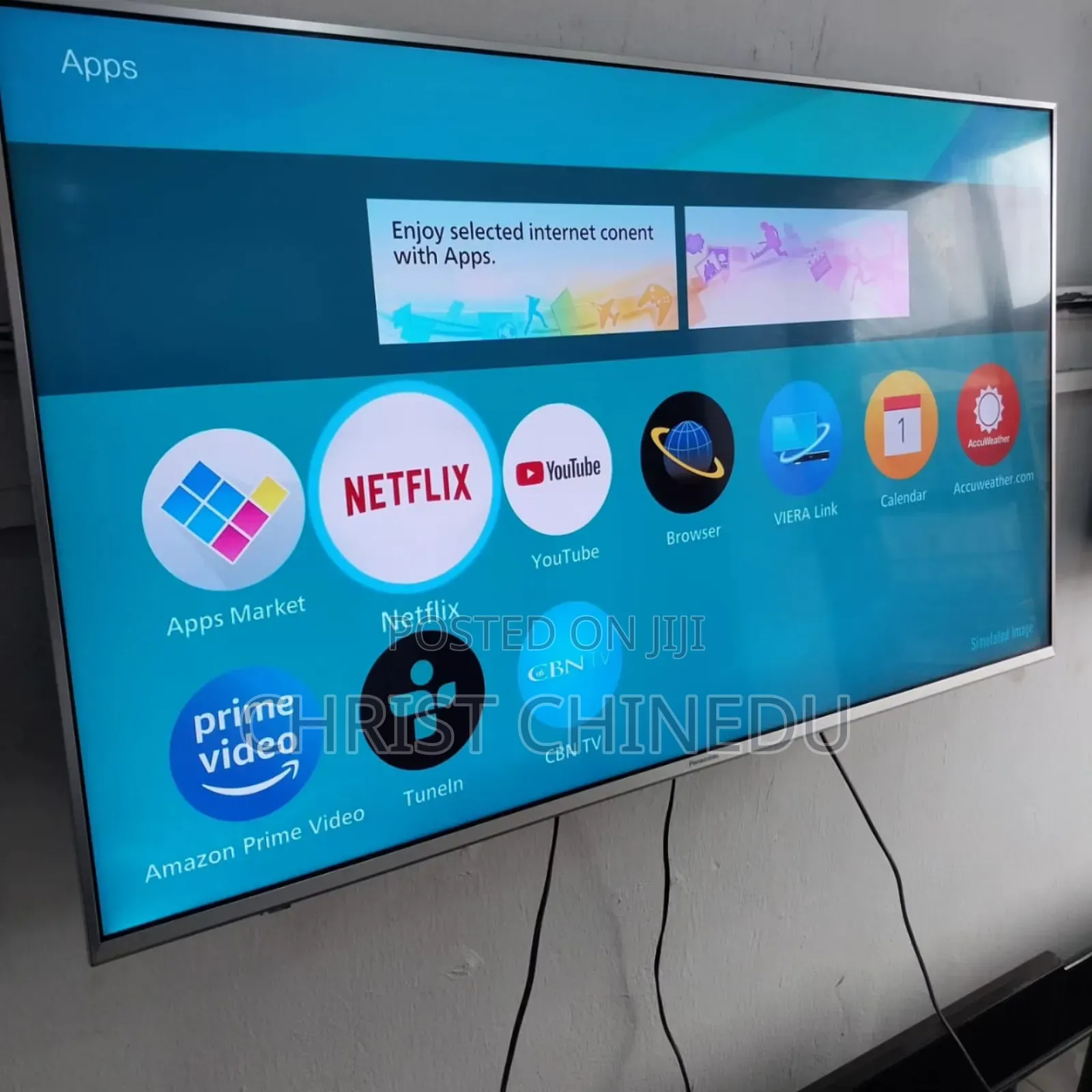 Uk Neatly Used 50inches Panasonic Smart Tv
