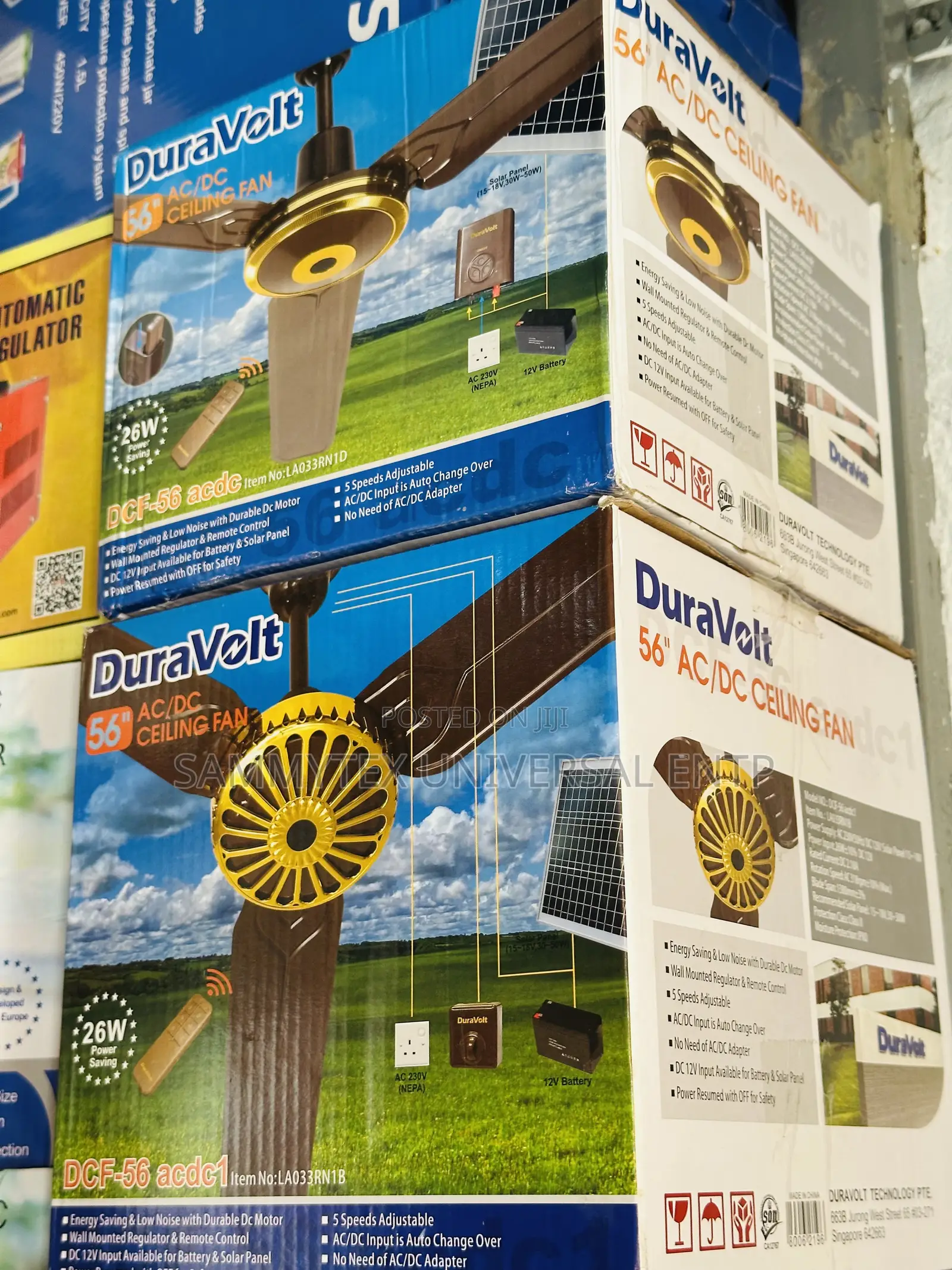 Brand New Duravolt Solar Fan Ceiling With 2yrs Warranty