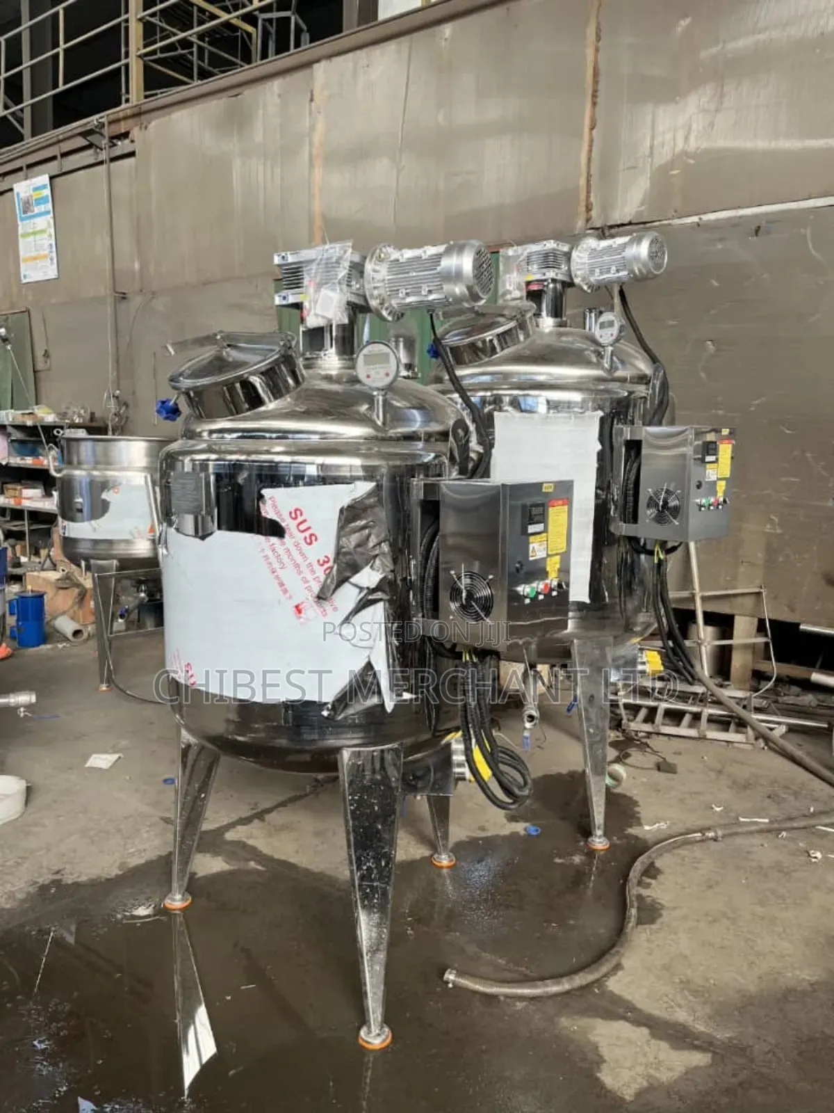 500 Litres Stainless Mixing Tank (Electric Heating Source)