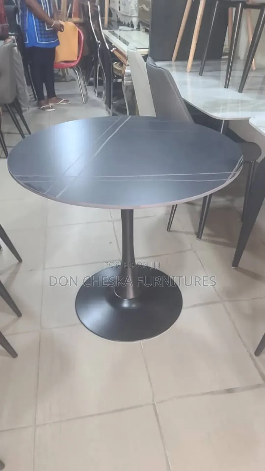 Round Marble Top Restaurant Table