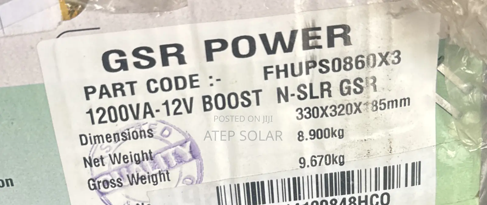 GSR 1.2 Kva Inverter