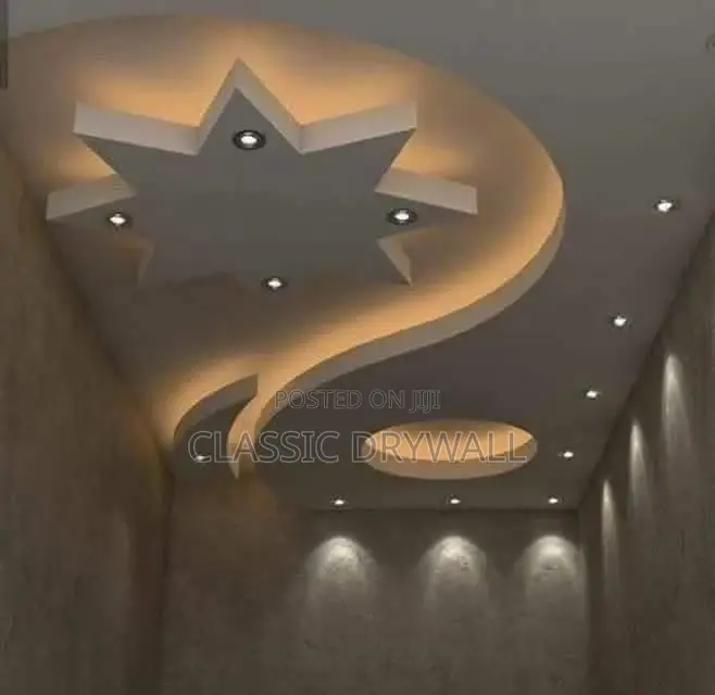 Plasterboard Board Ceiling Design Installation