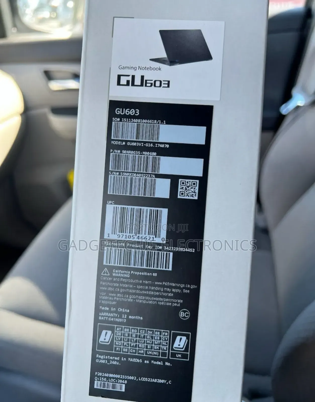 New Laptop Asus 16GB Intel Core i7 SSD 512GB