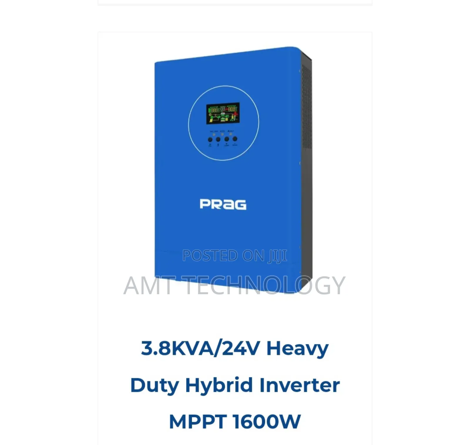 3.8kva/24v Prag Hybrid Heavy Duty Inverter MPPT 1600w