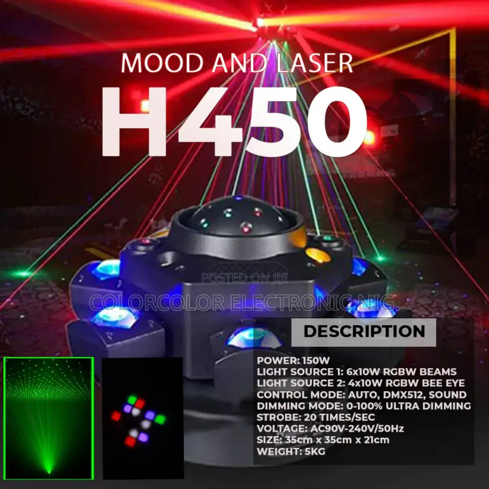 Stage Light Six Arms Led Moving H-450