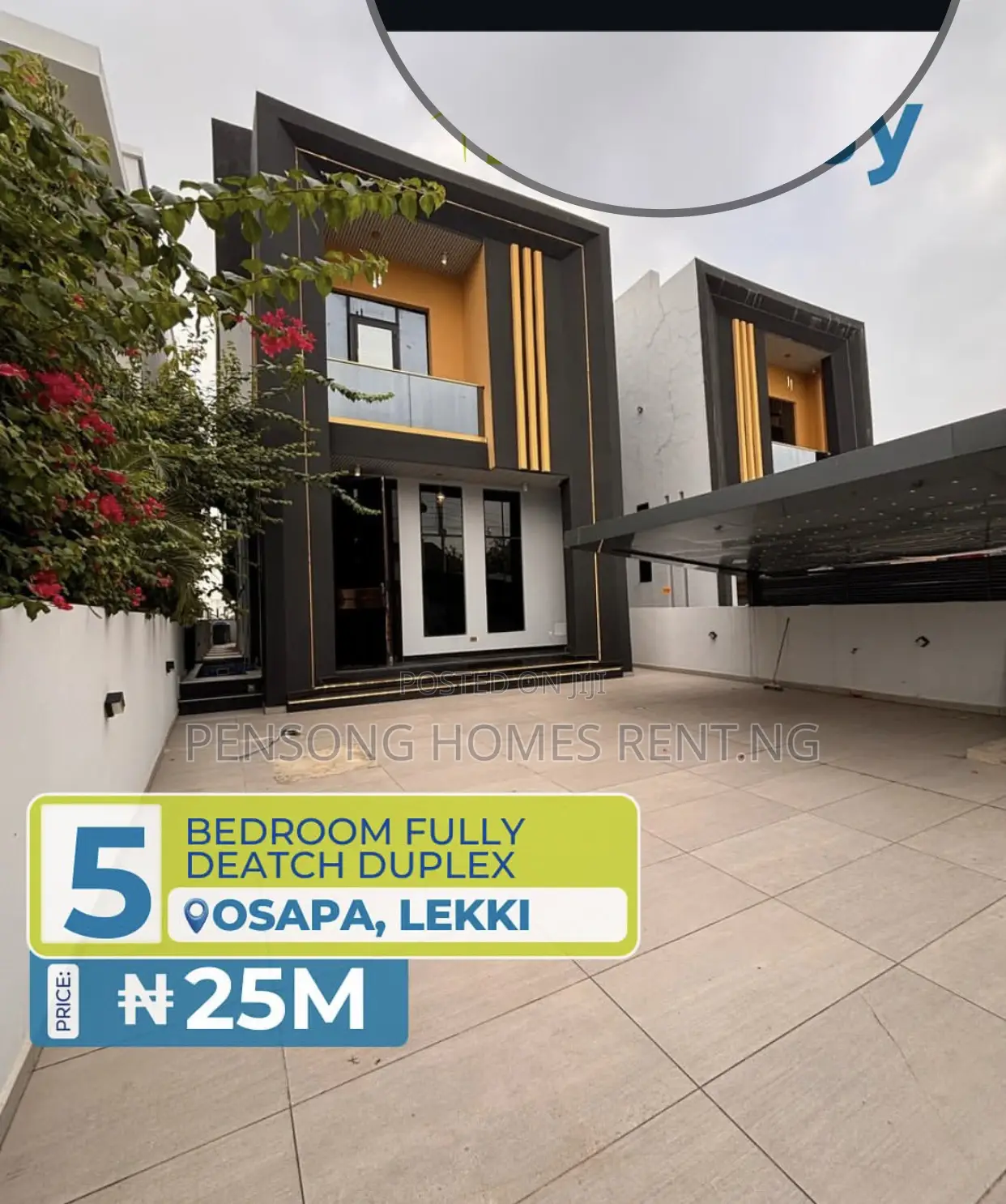 5bdrm Duplex in Osapa London for rent